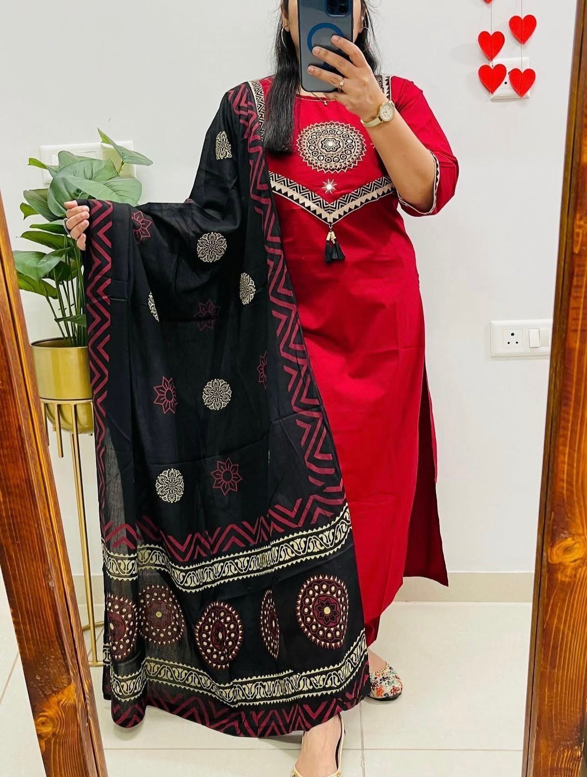 Amayra Arjakh Cotton Kurti Pant Dupatta Set – Thread & Lace