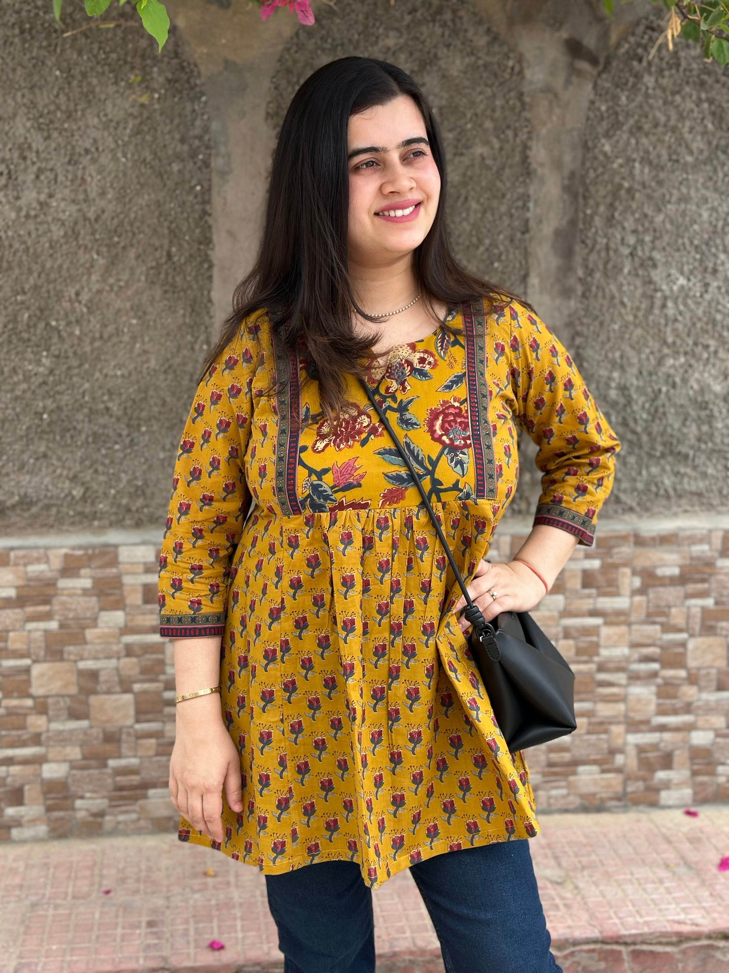 Short Cotton tunics for women - Vijay Laxmi