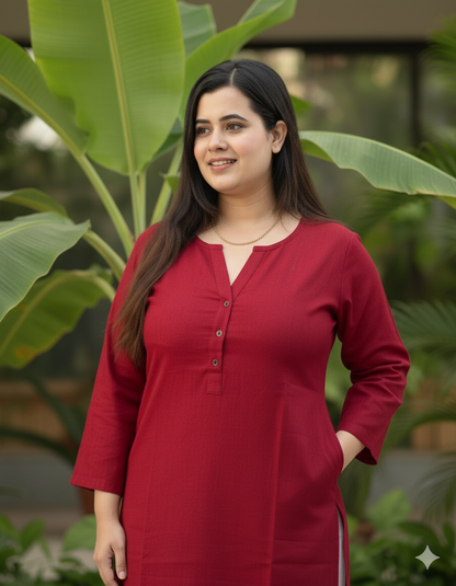 Airy Linen Long Kurta