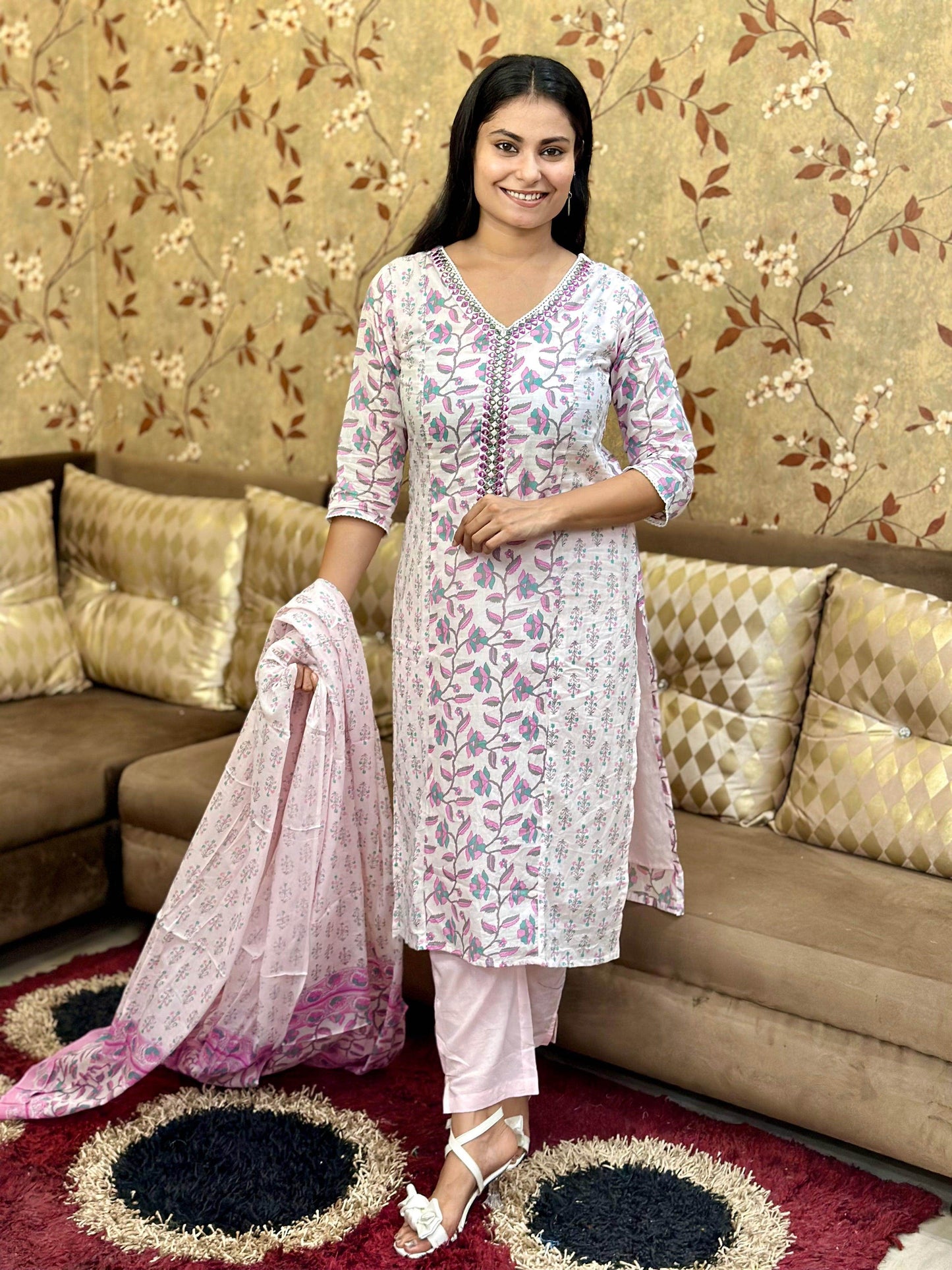 Premium Cotton Suit For Women - Vijay Laxmi