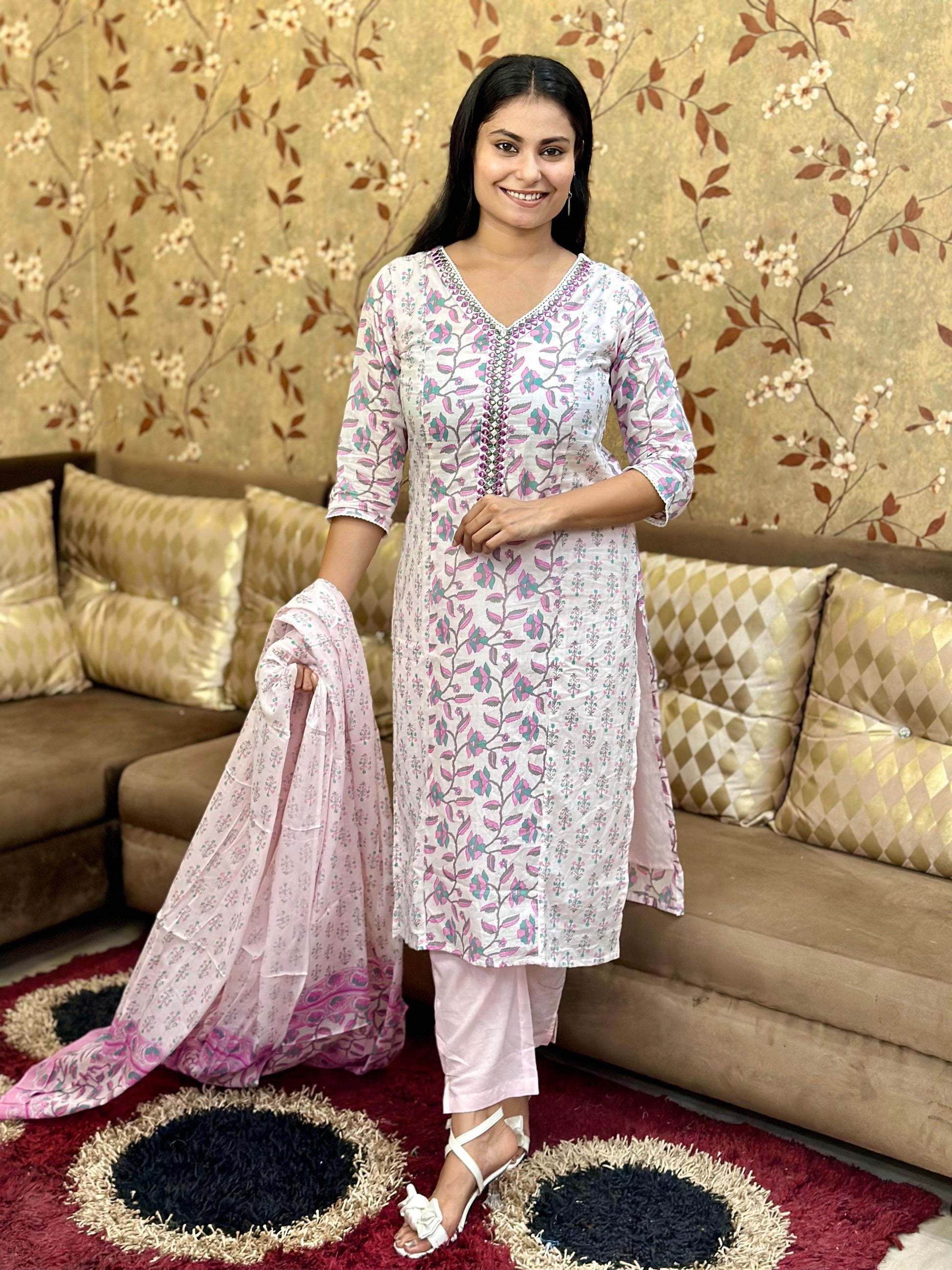 Premium Cotton Suit For Women - Vijay Laxmi