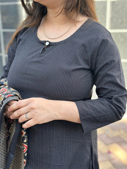 Kantha cotton suit - Vijay Laxmi