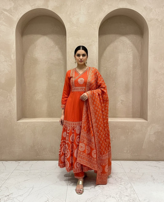 Premium Cotton kurta set for women with dupatta