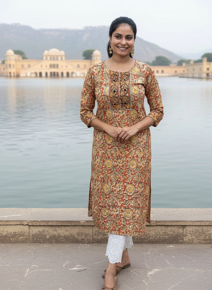 Kalamkari Cotton Kurti