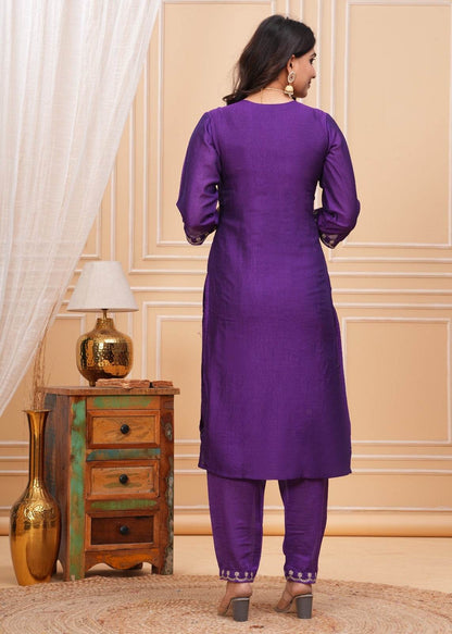 Maharani Dola Silk Suit - Vijay Laxmi