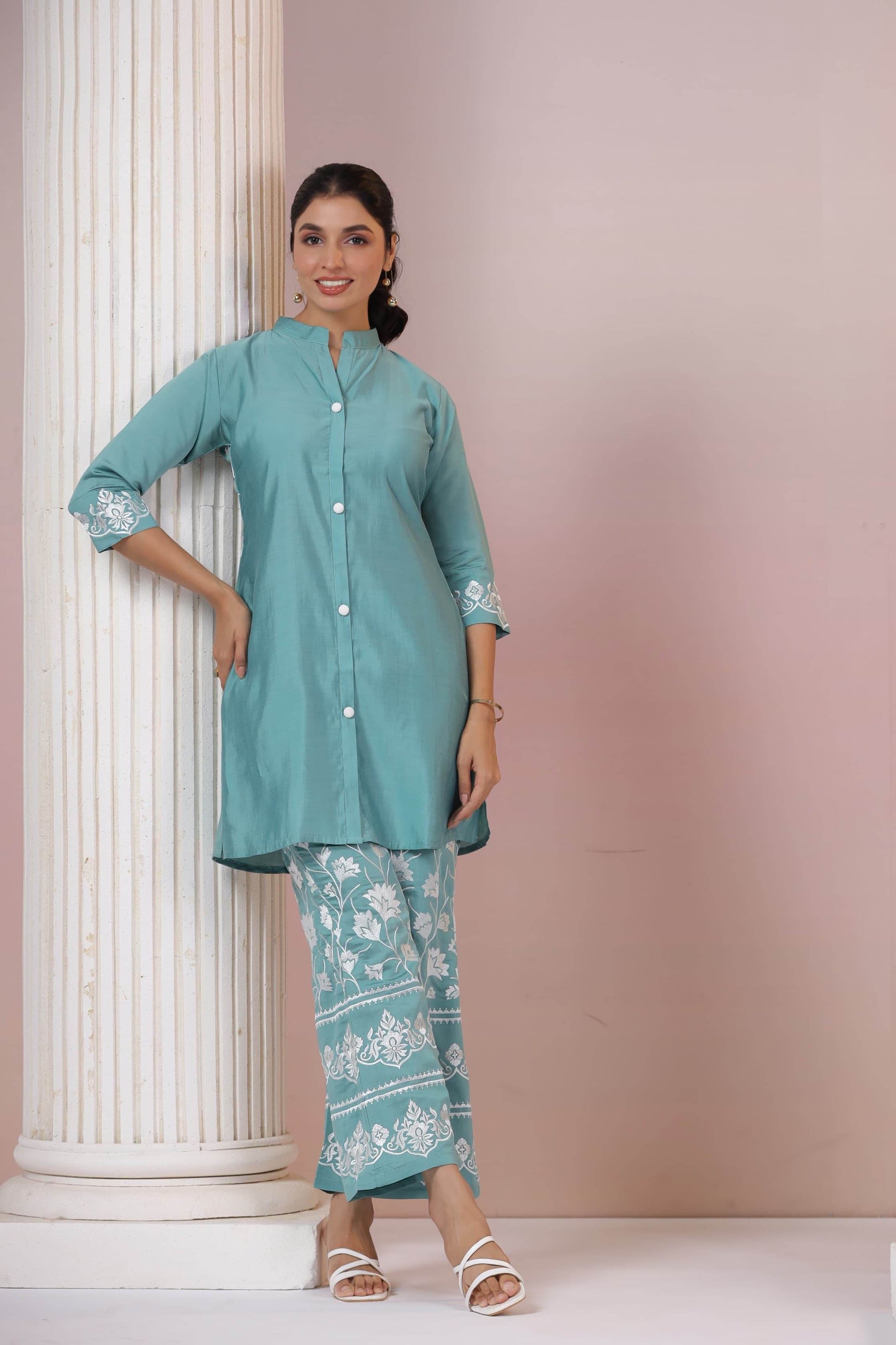 Premium Cotton Cord Set For Women - Vijay Laxmi
