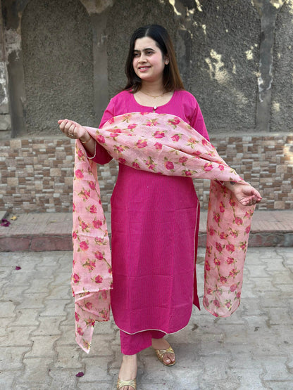 Kantha cotton suit - Vijay Laxmi