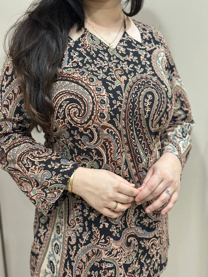 Jasmine short kurti Black