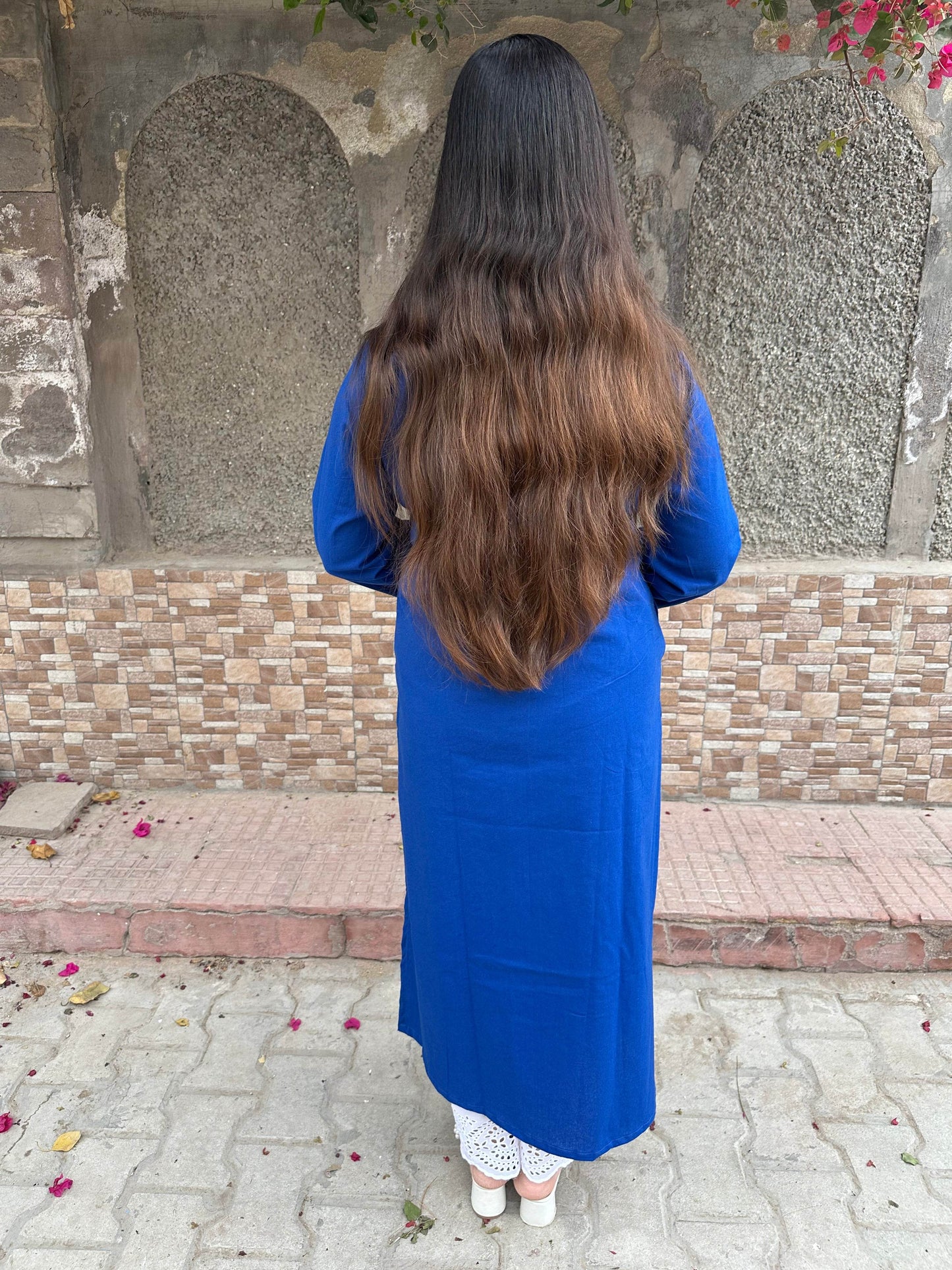 Airy Linen Long Kurta - Vijay Laxmi