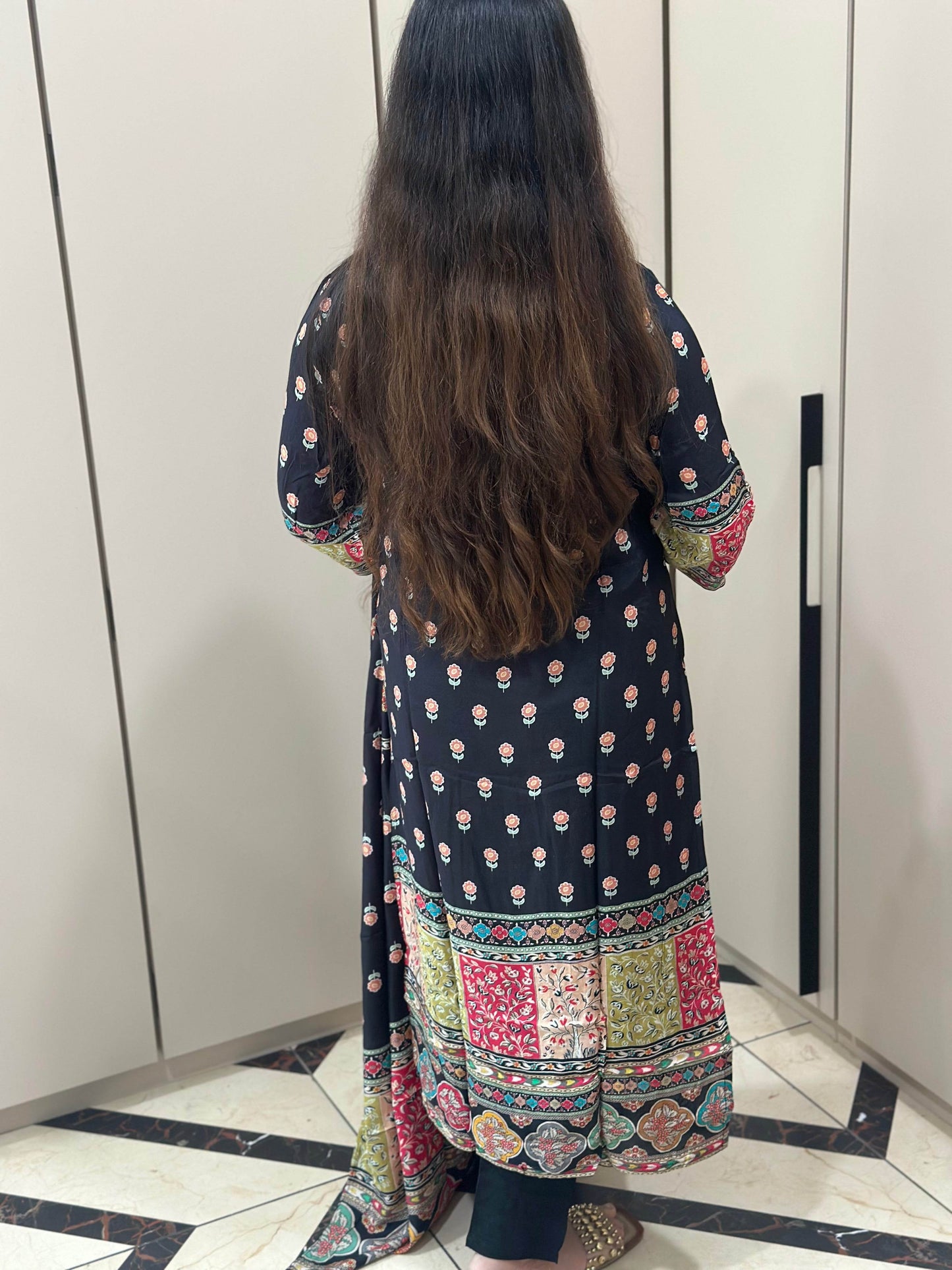 Crepe Silk Suit Set for Women - Vijay Laxmi