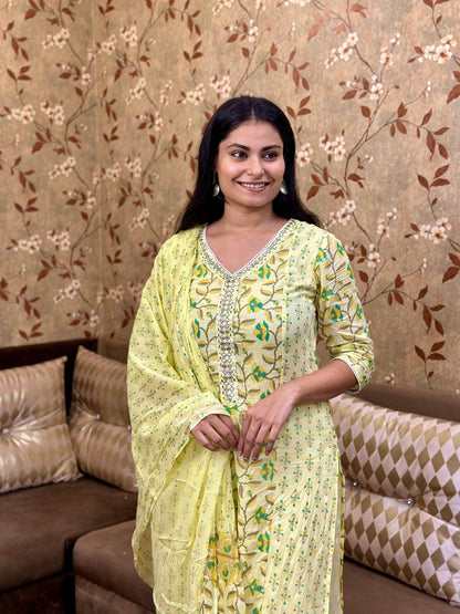 Premium Cotton Suit For Women - Vijay Laxmi