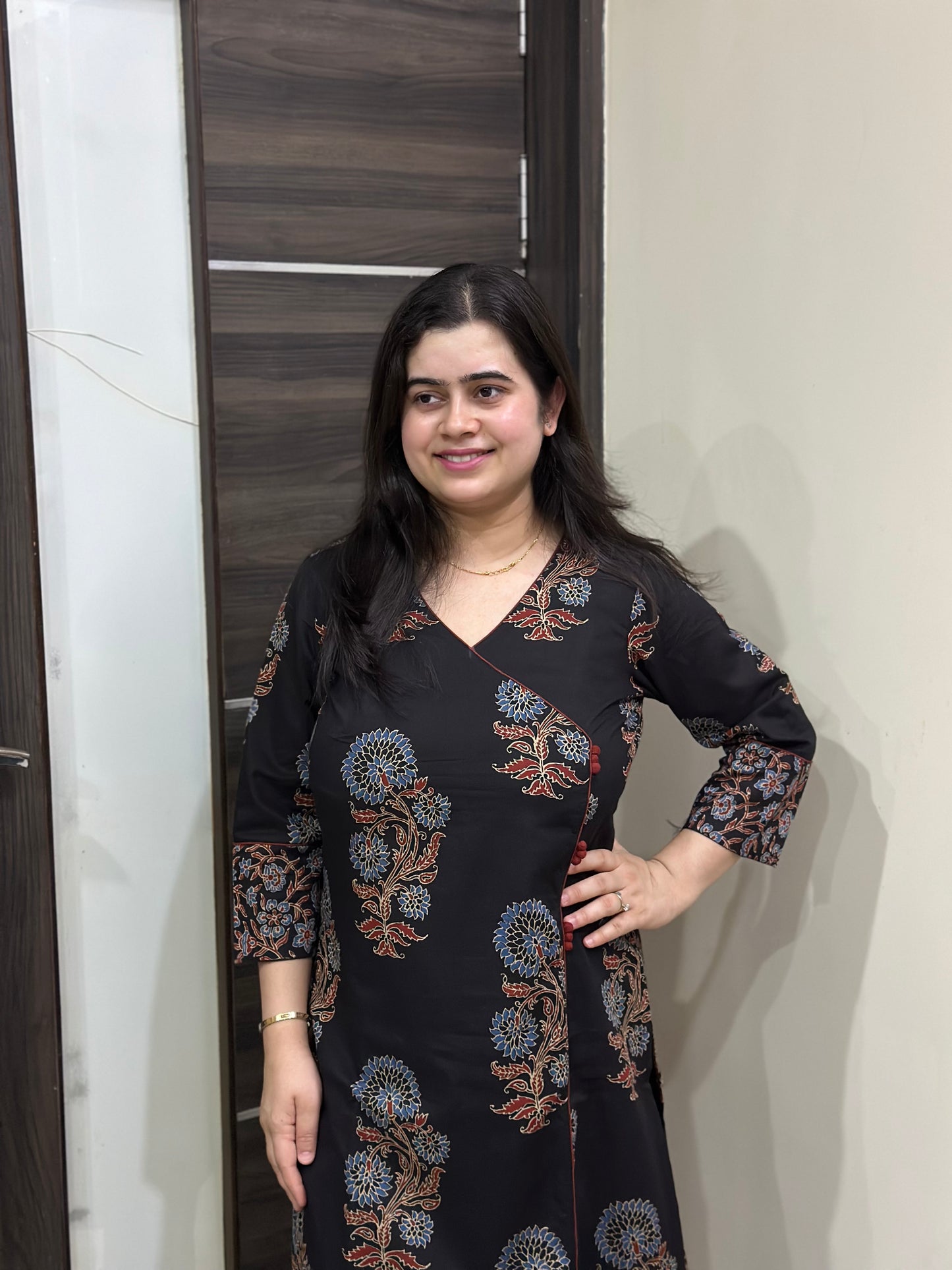 Ruhani Cotton kurta set for women black
