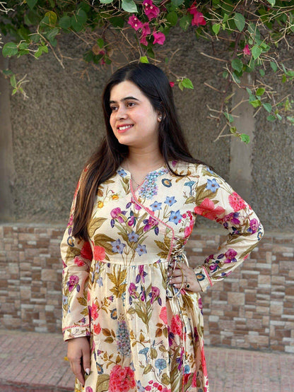 Angarkha cotton suit - Vijay Laxmi