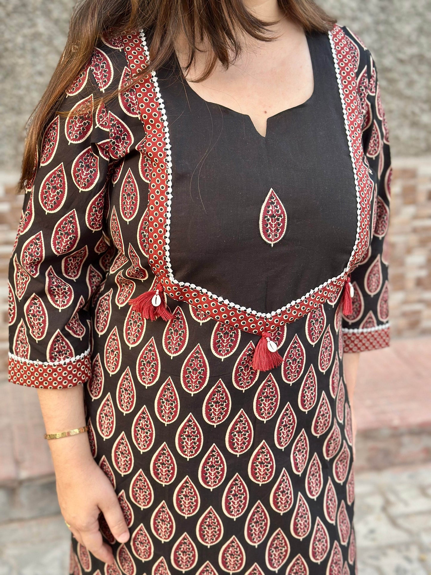 Airy cotton kurti for women - Vijay Laxmi