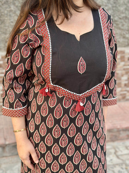 Airy cotton kurti for women - Vijay Laxmi