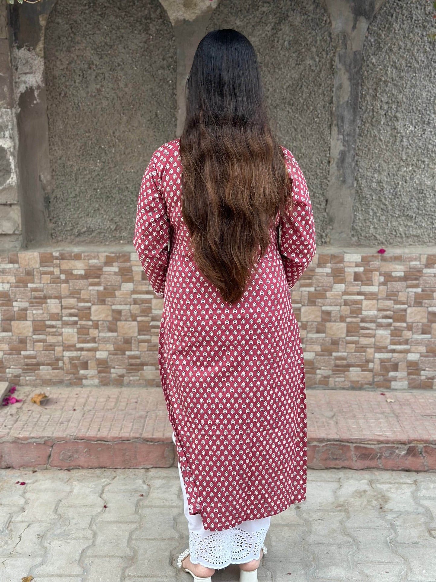 Airy Cotton kalamkari Kurti for women - Vijay Laxmi