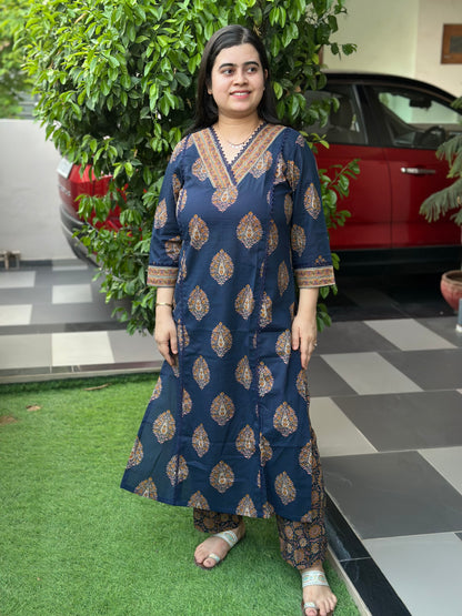 Gulzar kalamkari cotton cord set