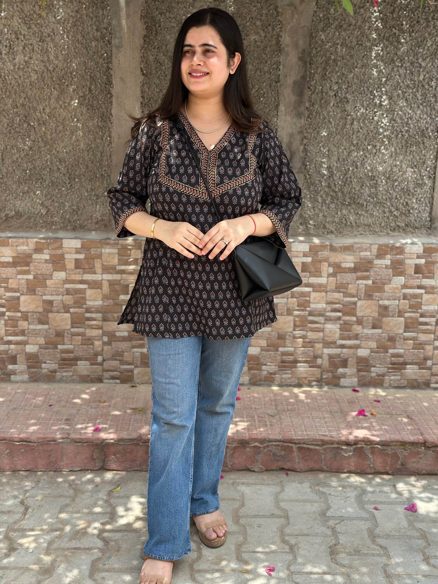 Short Cotton tunics for women - Vijay Laxmi