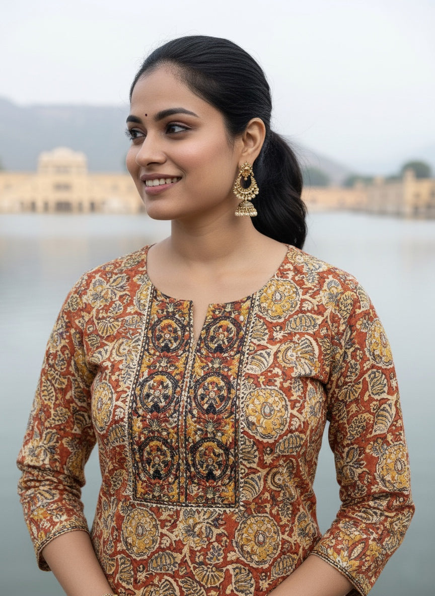 Kalamkari Cotton Kurti