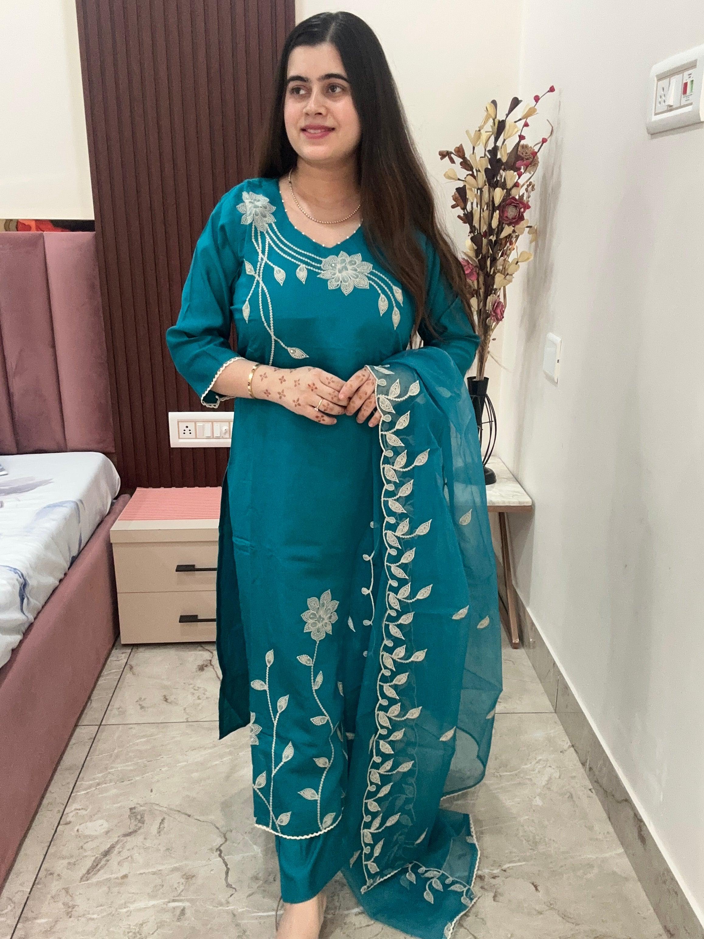 Organza Suit Set For Women