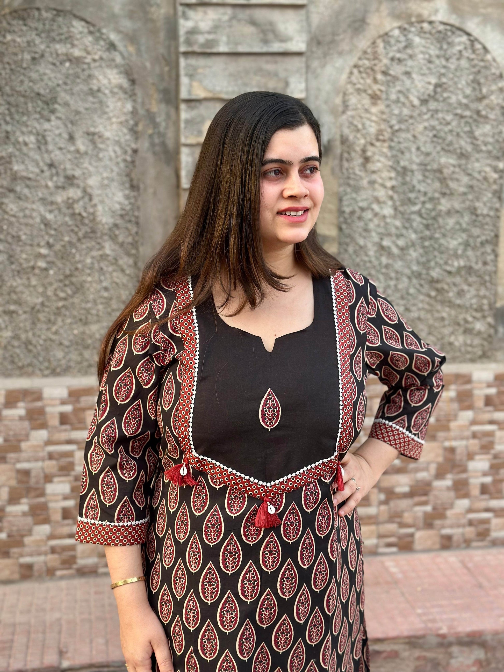 Airy cotton kurti for women - Vijay Laxmi