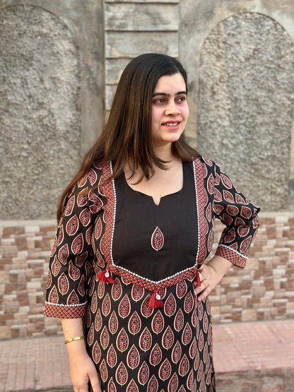 Airy cotton kurti for women - Vijay Laxmi