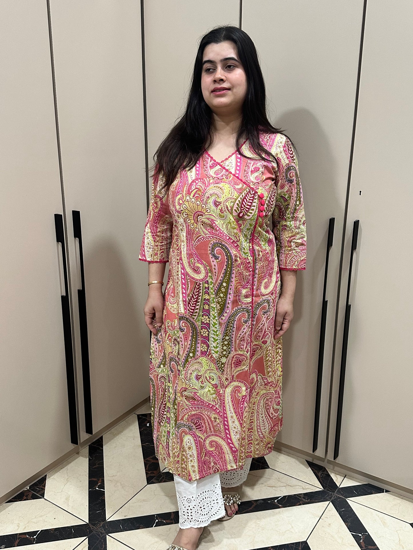 Airy Cotton Kurti for women kalamkari