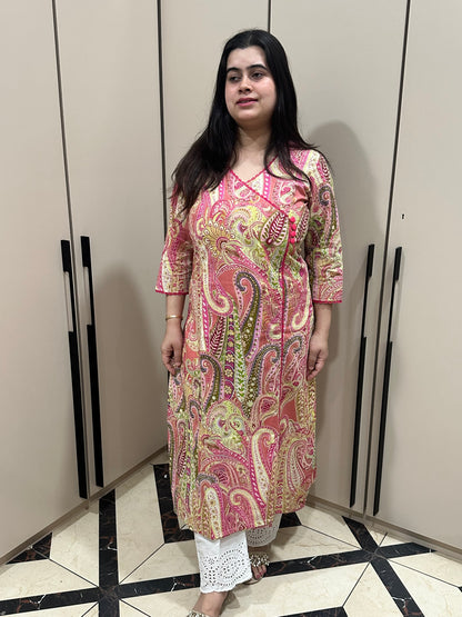 Airy Cotton Kurti for women kalamkari