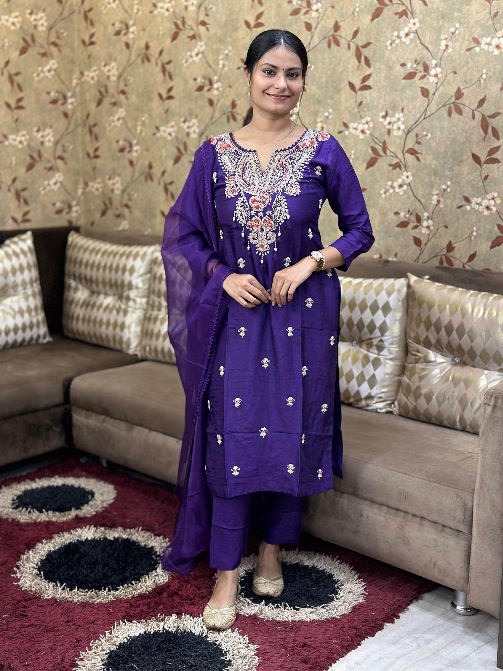 Dola Silk suit For Women - Vijay Laxmi