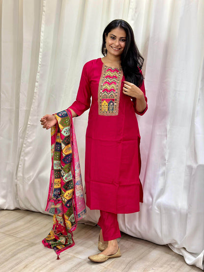 Silk suit For Women - Vijay Laxmi