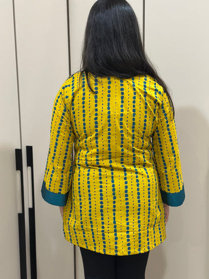 Jasmine short kurti yellow