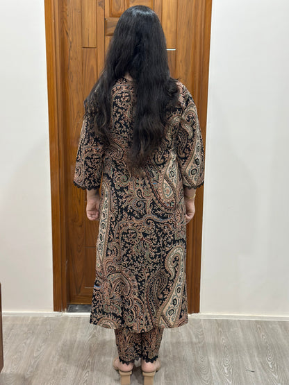 Gulmohar kalamkari cotton kurta & pant