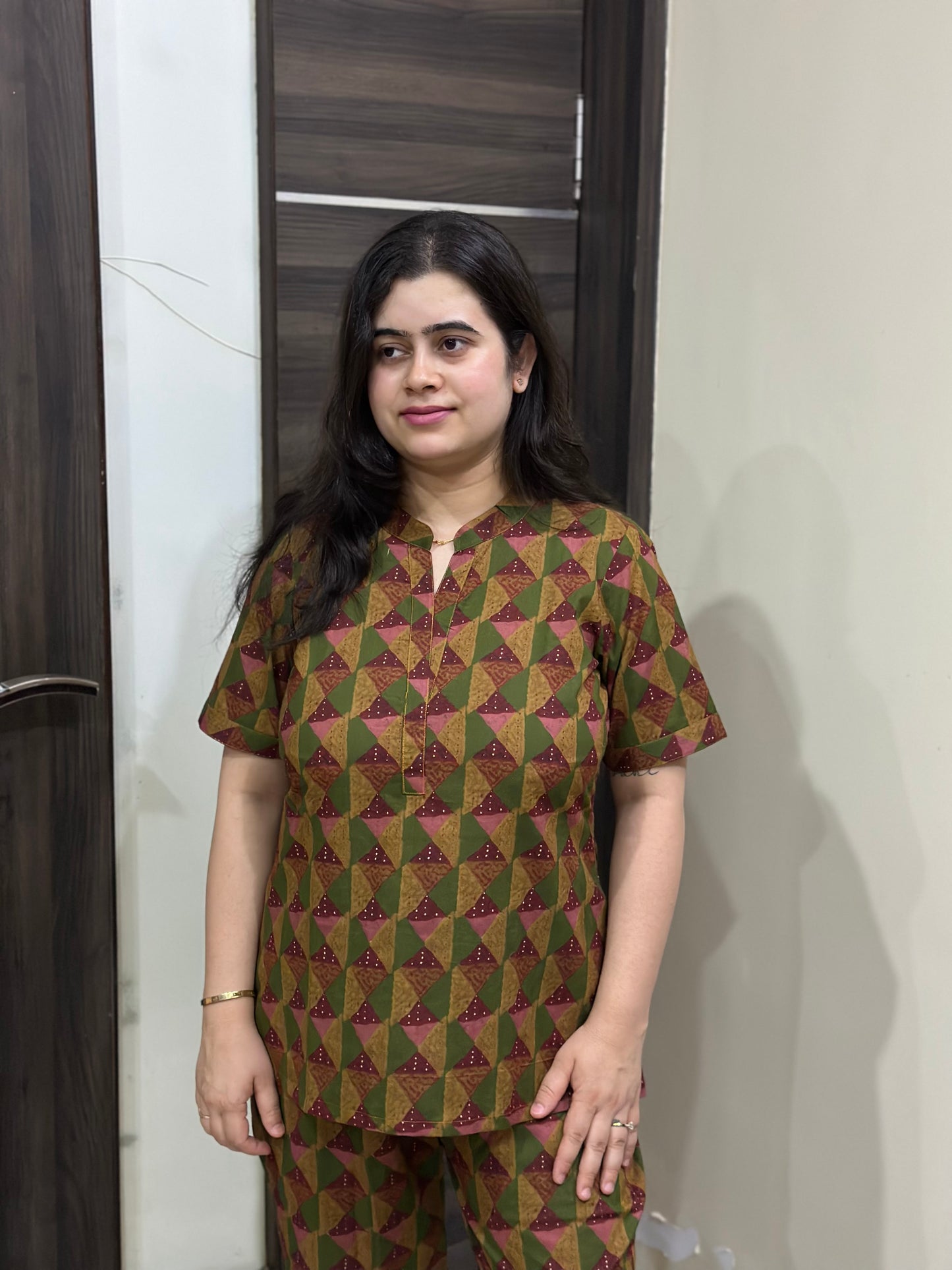 Noor Premium cotton night wear cord set