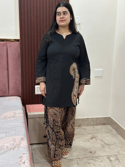 Jasmine Farshi Salwar Suit Black