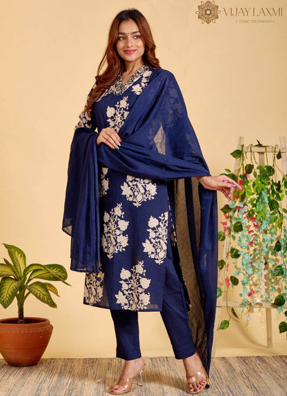 Premium Printed Cotton Suit For Women NI - Vijay Laxmi