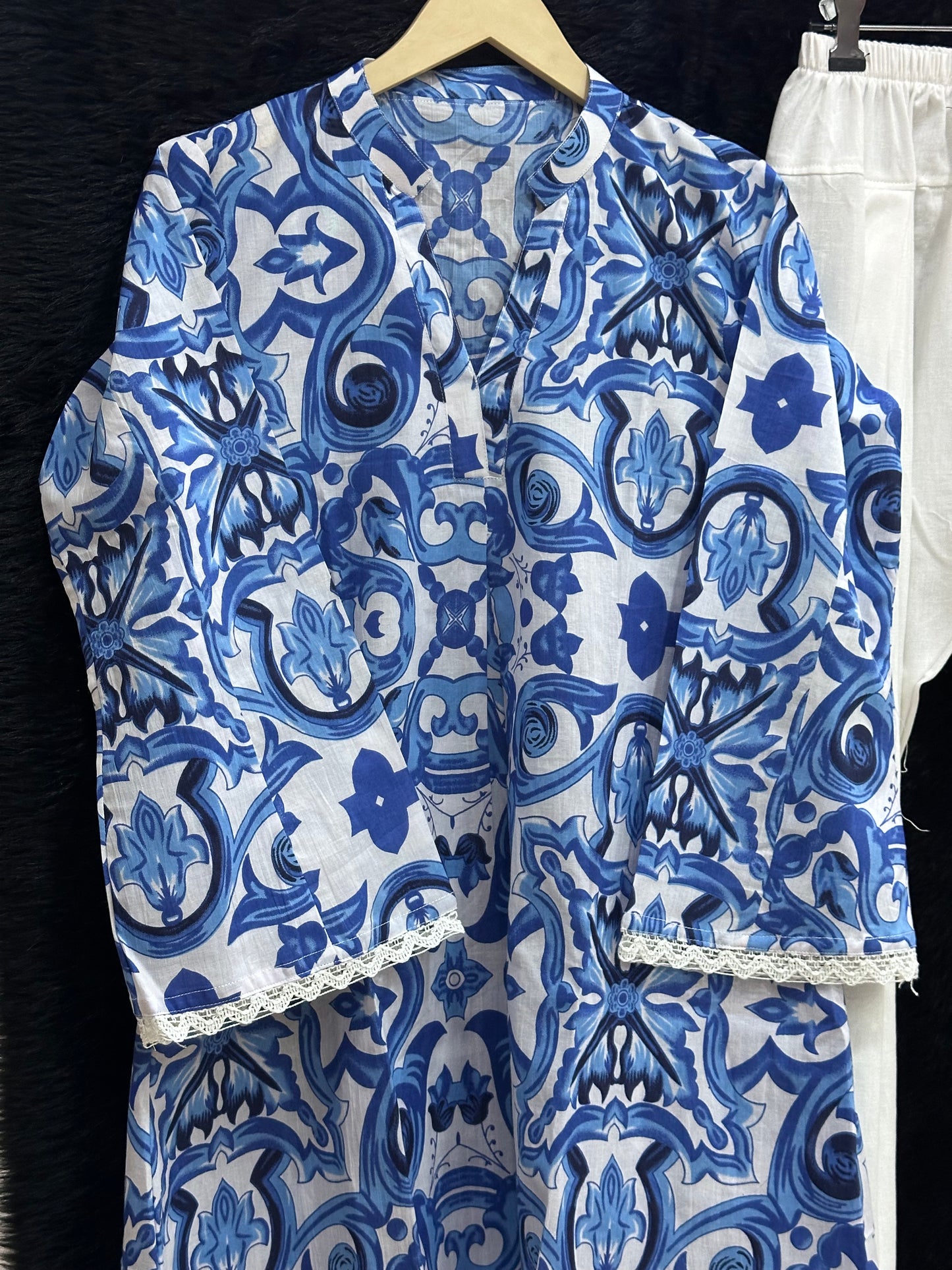 Jasmine Farshi Salwar Suit lndigo