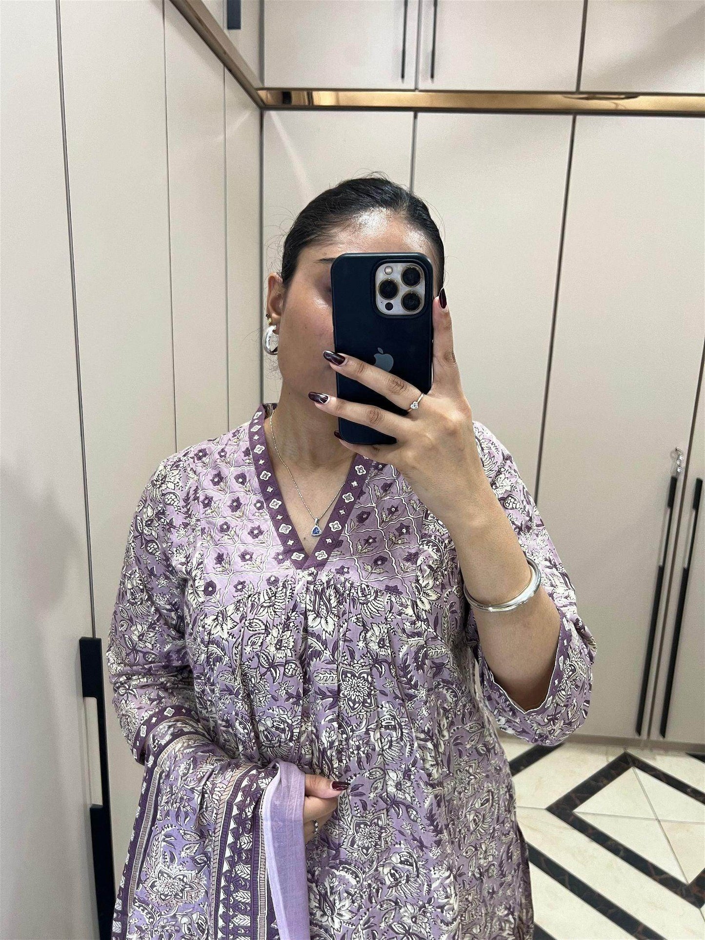 Bagru Print Cotton Suit - Vijay Laxmi