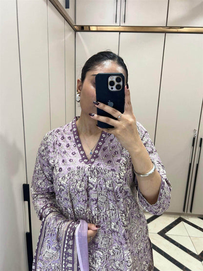 Bagru Print Cotton Suit - Vijay Laxmi