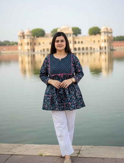 Short Cotton tunics for women