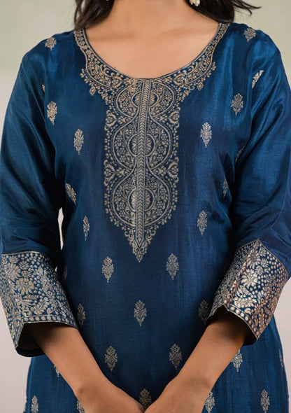 Banarasi Silk Suit Set for Women - Vijay Laxmi