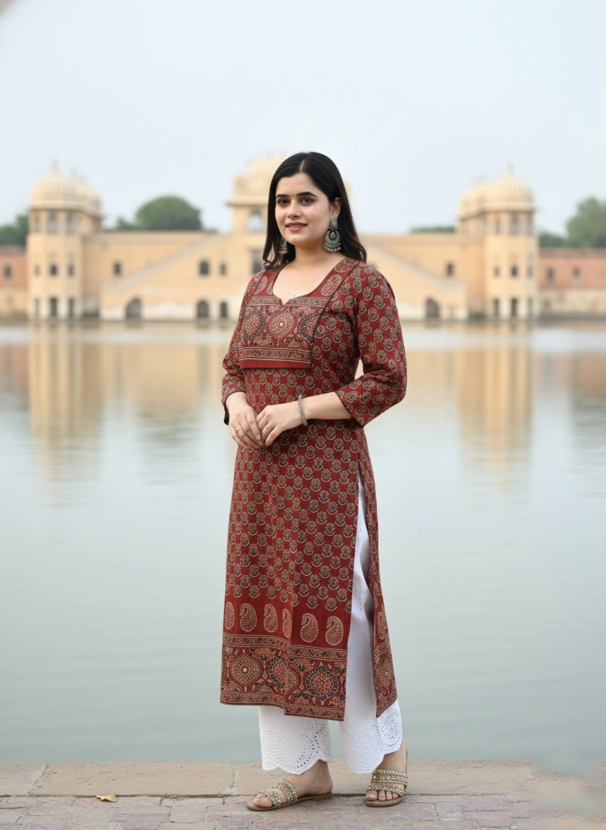 Airy Cotton Kurti Arjakh