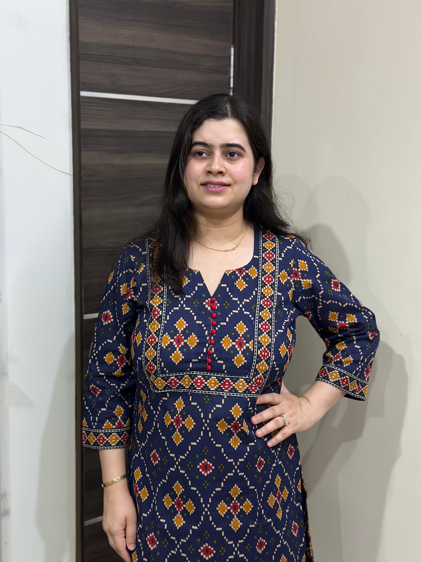 Ruhani Cotton kurta set for women blue
