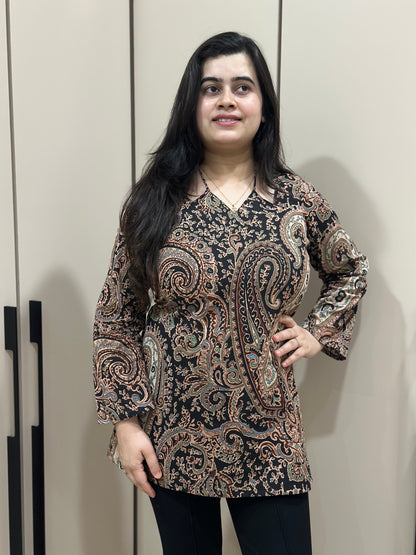 Jasmine short kurti Black