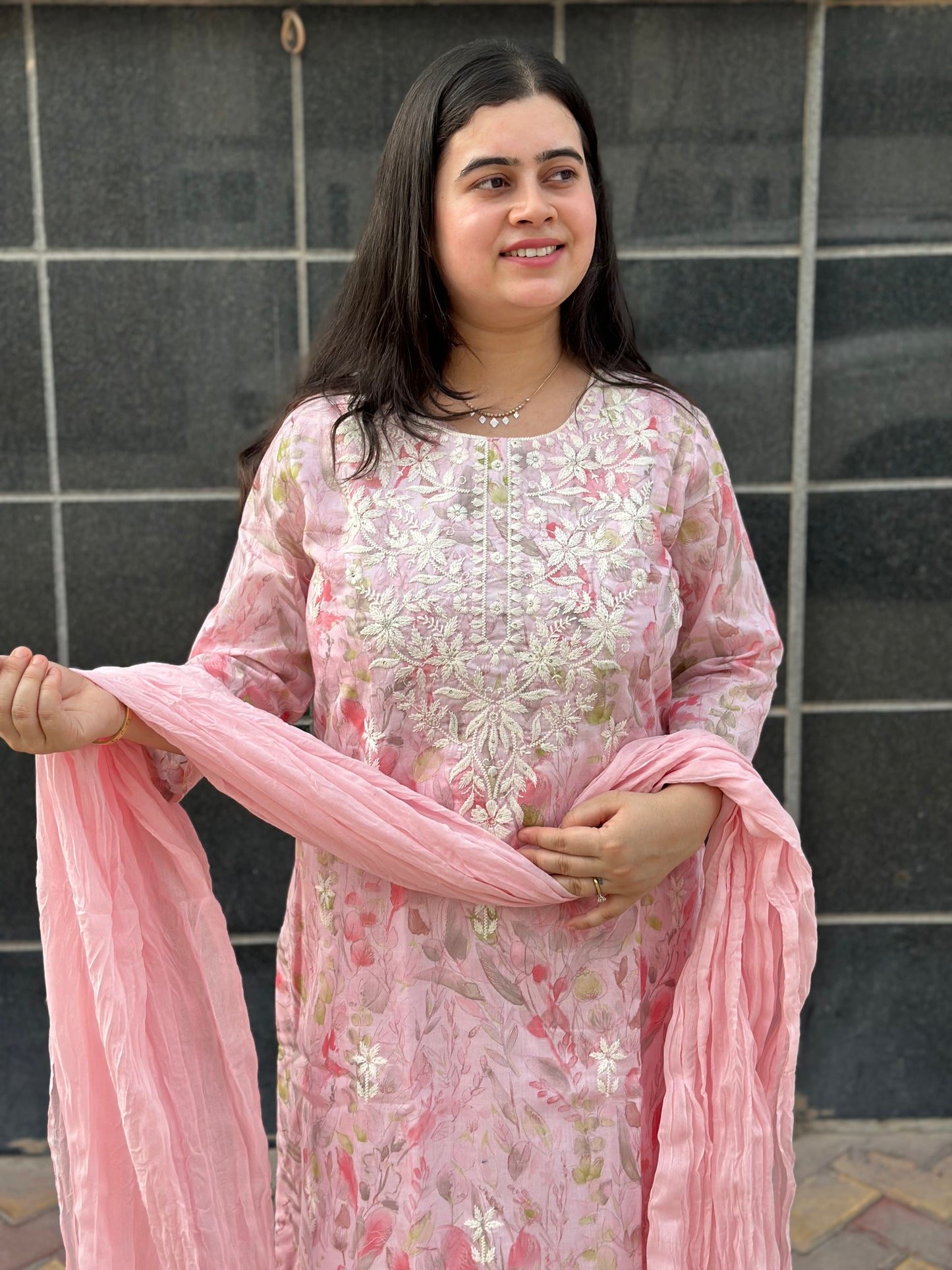 Jasmine Cotton kurta Set with dupatta