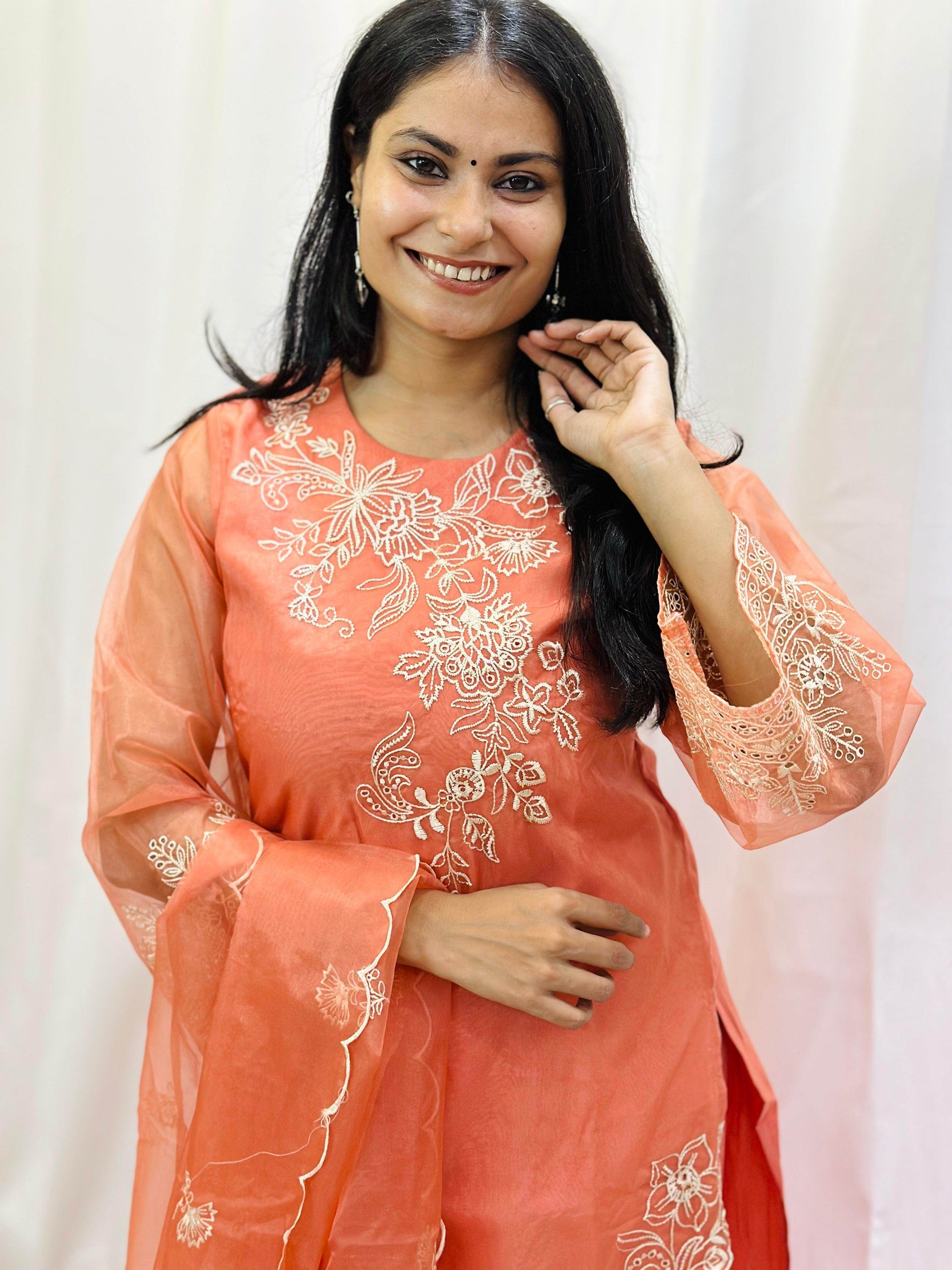 Organza Suit Set For Women - Vijay Laxmi