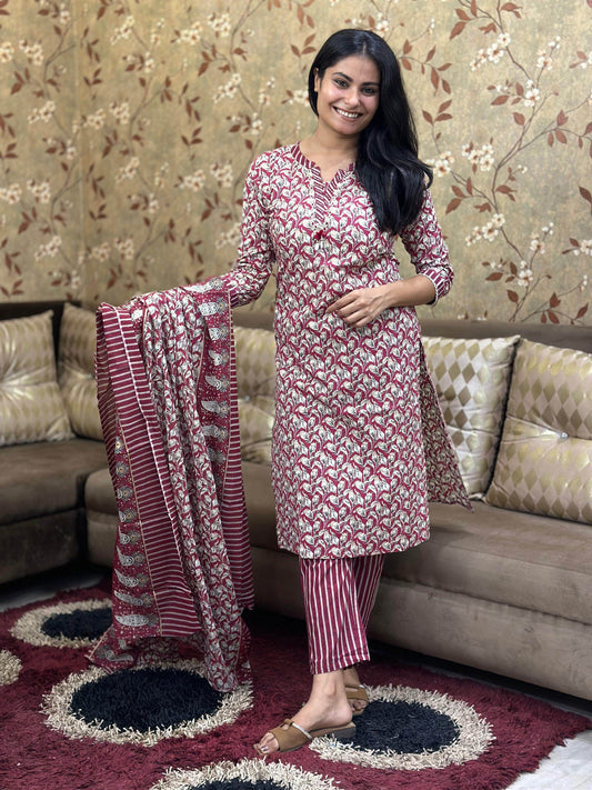 Cotton Suit For Women - Vijay Laxmi