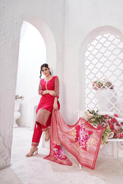 Maharani Crepe Suit - Vijay Laxmi