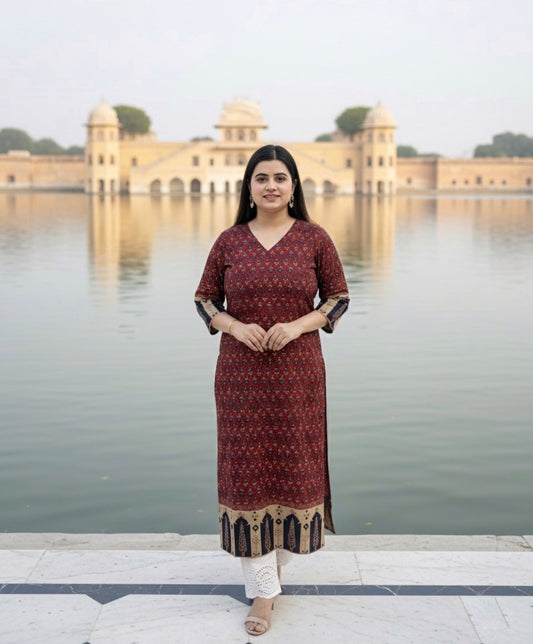 Airy Cotton Arjakh Kurti for women