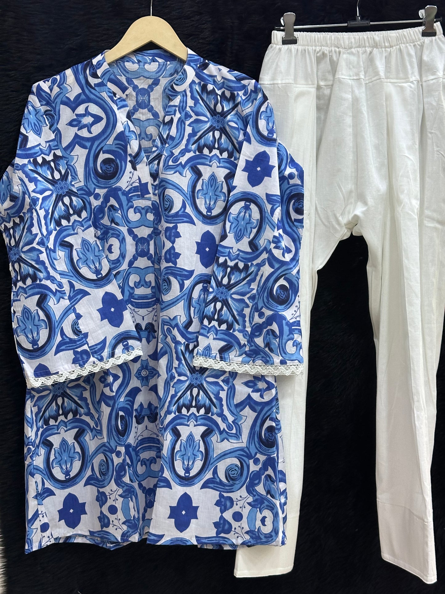 Jasmine Farshi Salwar Suit lndigo