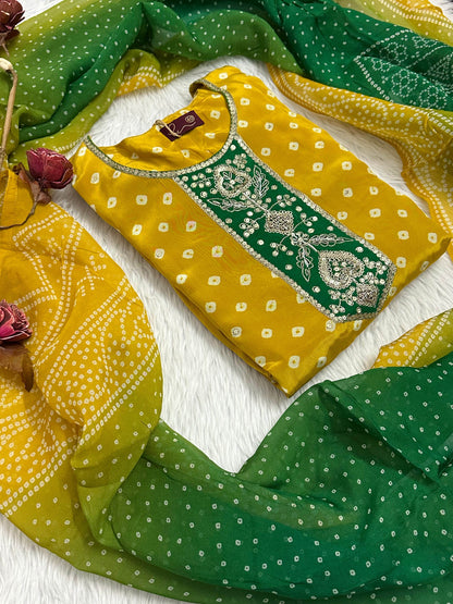 Soft Crepe Silk Suit For Women - Vijay Laxmi